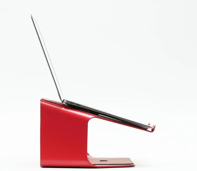 NUMIN Facet Laptop Station Red | Laptop Tabletop Stand Tall Height Ventilated | - Image 3