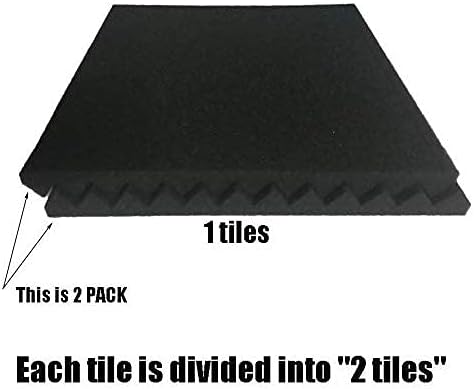 96 Pack Black/BLUE 12 "X 12 "X1" Acoustic Panels Studio Soundproofing Foam - Image 7
