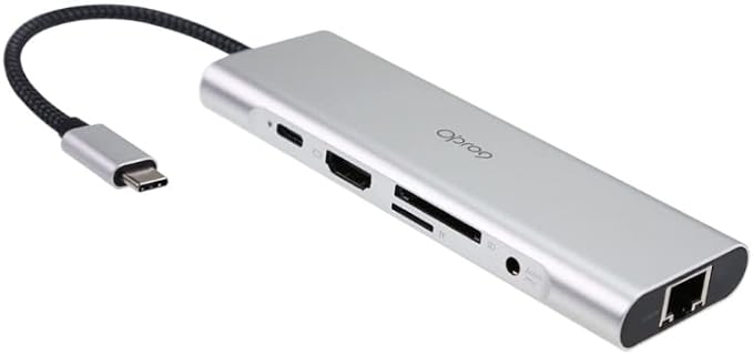 9-in-1 USB C Hub Multiple Adapter, 3 USB 3.0 Ports up to 5Gbps Transfer by Opro9