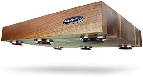 IsoAcoustics Delos Turntable Isolation Butcher Block Series: 2216W2 Walnut - Image 2