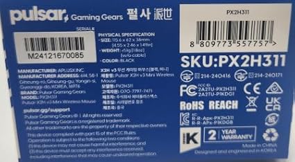Pulsar Gaming Gears X2H v3 Wireless Gaming Mouse, Ultra Lightweight 1.87 oz - Image 8