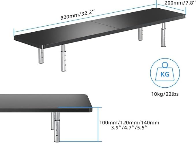 suptek Laptop Stand for Desk, Computer Monitor Laptop Stand Riser for Printer - Image 5