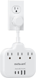 Short Extension Cord 2 inch, Short Cord Power Strip by meta-ant