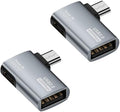 Powered Right Angle USB 2.0 Micro Male to USB Female Host OTG Adapter by Norsimda