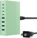 200W USB C Charger Block, 8-in-1 GaN III USB C Charger Fast Charging Station Hub by FOCHEW