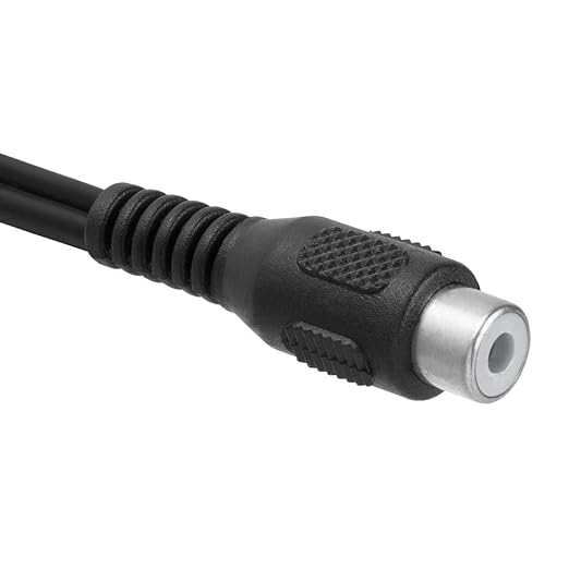 Cmple - 2 RCA Male to 1 RCA Female Stereo Audio Y-Cable, 2 Plugs to 1 Jack - Image 4