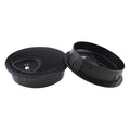 HAHIYO 2Pcs 2Inch/50mm Black Zinc Alloy Desk Grommet Wire Grommet Cable by HAHIYO