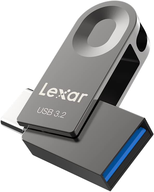 Lexar E32C 128GB Type-C USB Flash Drive, USB-A&USB-C 3.2 Gen 1 Dual Drive OTG by Lexar