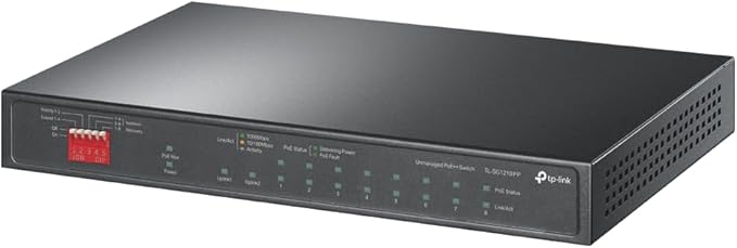TP-Link TL-SG1210PP | 8 Port PoE Switch | 6 PoE+ and 2 PoE++ Ports @123W by TP-Link