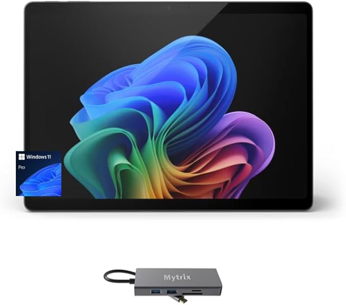 Microsoft Surface Pro 11 Copilot+ PC w/ 11-in-1 Hub, 13” OLED 4K, Touchscreen by Amazon+Renewed