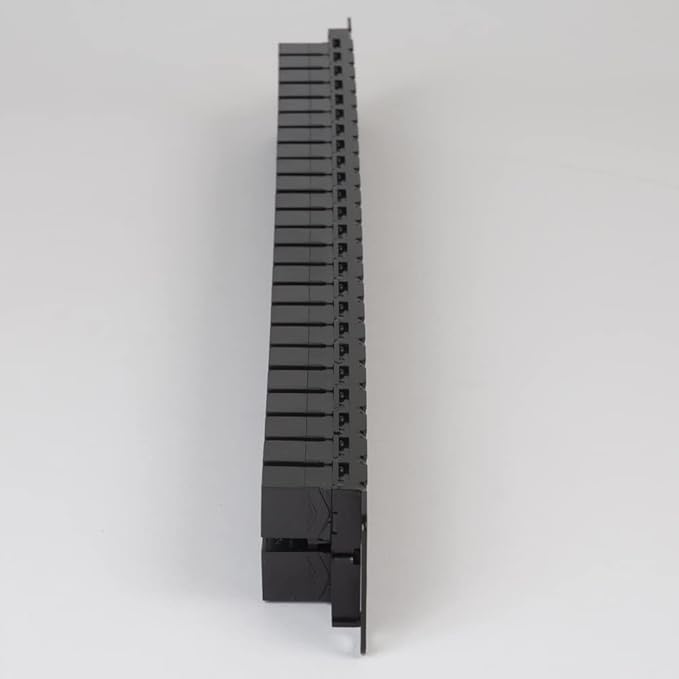 ICC CAT6 Feed-Through Patch Panel, 48 Port, 1U Rackmount, RJ45 Ethernet Patch - Image 7