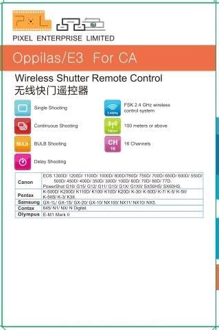 Pixel 2.4GHz Digital Wireless Remote Shutter Release E3 Compatible - Image 10