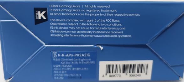 Pulsar Gaming Gears X2A Wired Gaming Mouse, Ultra Lightweight, Optical Switch - Image 11