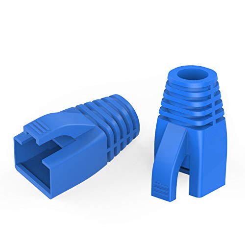 100Pack RJ45 Boot Cover, Cat5 Cat6 Cat6A Ethernet Network Cable Strain Relief - Image 2