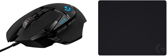 Logitech G502 Hero Wired Gaming Mouse + G440 Hard Gaming Mouse Pad Bundle by LogitechG