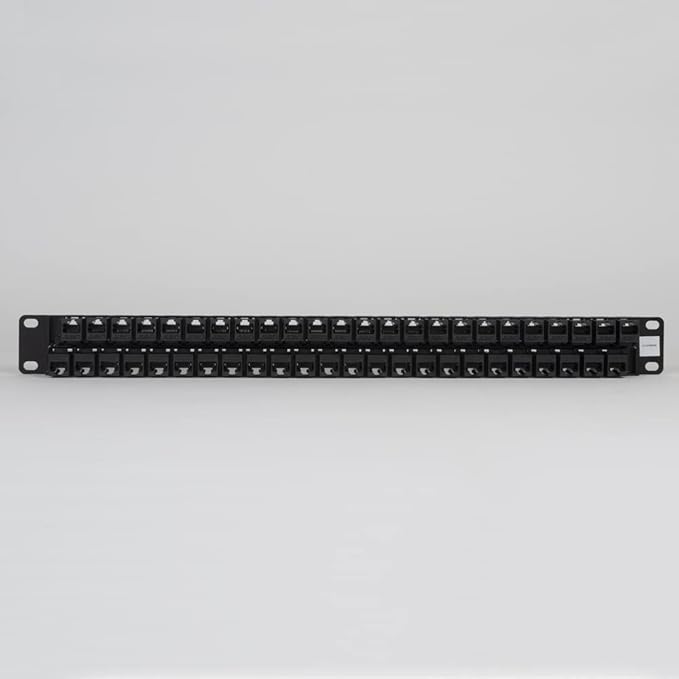 ICC CAT5e Feed-Through Patch Panel, 48 Port, 1U Rackmount, RJ45 Ethernet Patch - Image 5