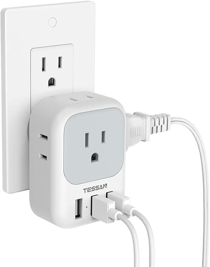 TESSAN USB Charger Block, Wall Plug Adapter by TESSAN