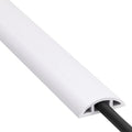 Cord Cover Floor 6ft White, PVC Floor Cable Cover, Cord Hider Floor Cord by ZhiYo