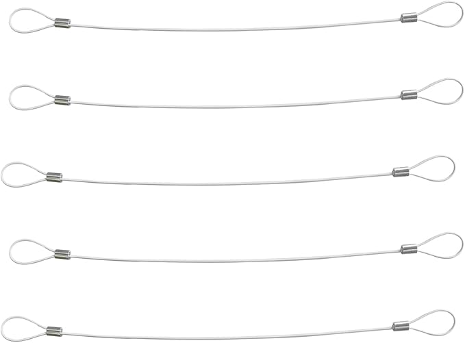 Cable Tethers 50 Pack with Crimping Tool, Adjustable Security Cable Look - Image 4