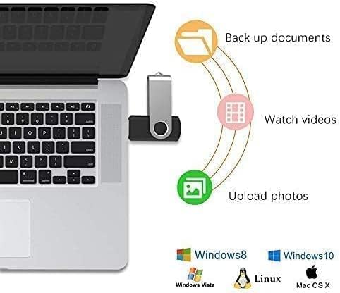 JUANWE 8GB USB Flash Drive 10 Packs, Bulk USB Sticks 2.0 Mutipack Metal Thumb - Image 4