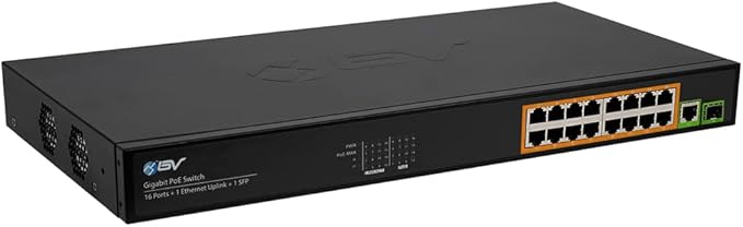 BV-Tech 16 Ports PoE+ Switch -230W by BV-Tech