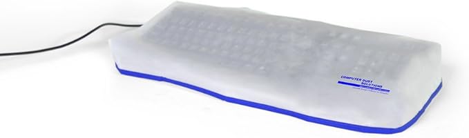 Keyboard Dust Cover, Covers Standard Size PC Keyboards, Silky Smooth Antistatic by COMPUTER+DUST+SOLUTIONS
