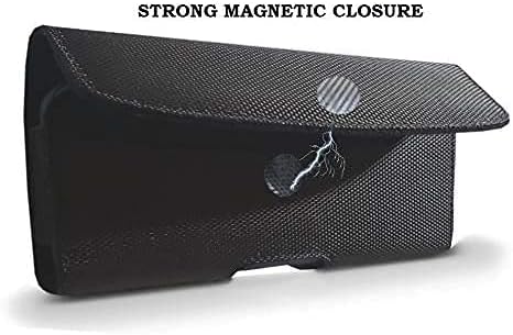 Premium Men Canvas Cell Phone Hip Carrier Clip Holster - Image 6