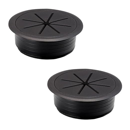 2 Pcs Desk Grommet 3-1/8" / 80 mm, Desk Hole Cover by EASYEAH
