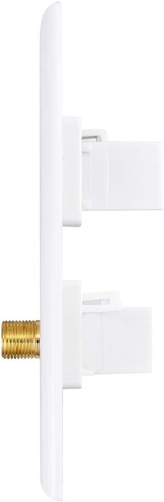 HDMI Coax Ethernet Wall Plate, 2 Port 4K HDMI Keystone, 1 Port Coax Keystone - Image 7