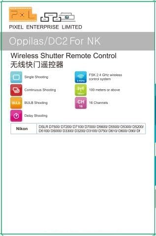 Pixel 2.4G Wireless Remote Control DC2 Remote Shutter Release Compatible - Image 10