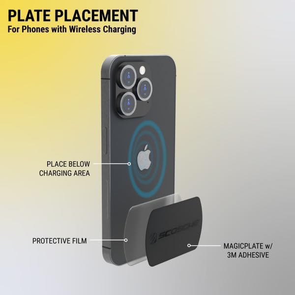 Scosche MPLT44THK2-BP0 MagicMount Replacement Metal Plate Kit - Image 4