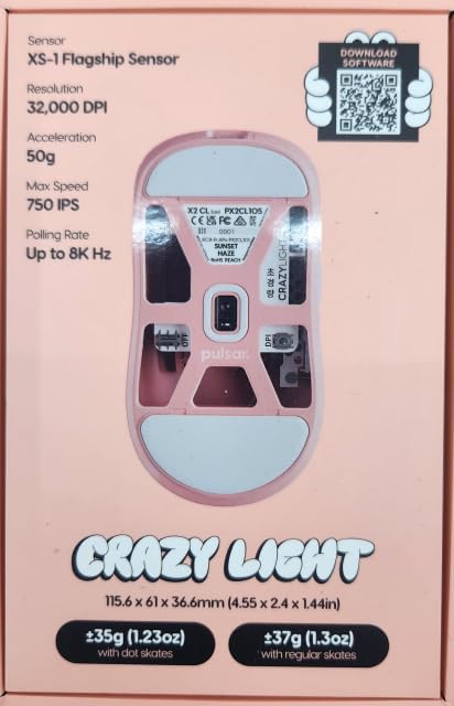 Pulsar Gaming Gears X2 Crazylight Wireless Gaming Mouse, Ultra Lightweight 1.23 - Image 11