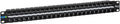 ICC CAT6 Feed-Through Patch Panel, 48 Port, 1U Rackmount, RJ45 Ethernet Patch by ICC