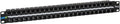 ICC CAT5e Feed-Through Patch Panel, 48 Port, 1U Rackmount, RJ45 Ethernet Patch by ICC