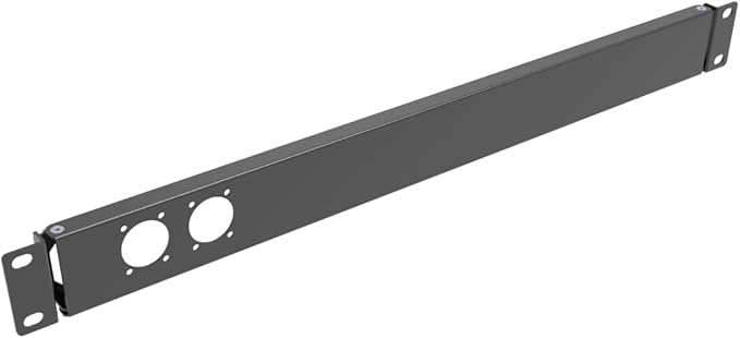 1U Hinged Rack Panel 2D XLR HDMI Audio Rack Mount Panel by Followme