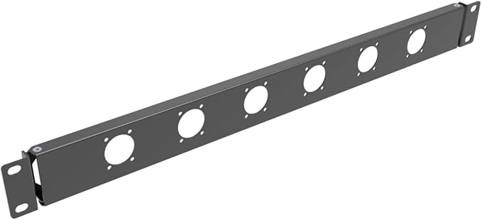 1U Hinged Rack Panel 6D XLR HDMI Audio Rack Mount Panel by Followme