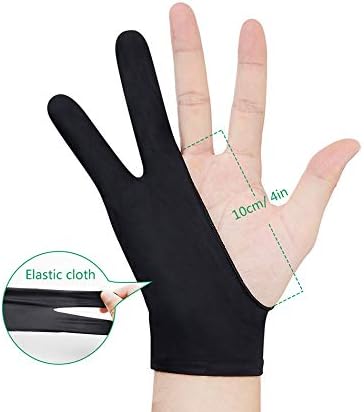Parblo PR-01 Drawing Glove 2Pack, Digital Drawing Artist Glove Two Finger - Image 4