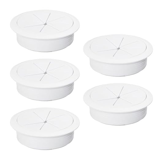 5 Pcs Desk Grommet 2-3/8" / 60 mm, Desk Hole Cover by EASYEAH