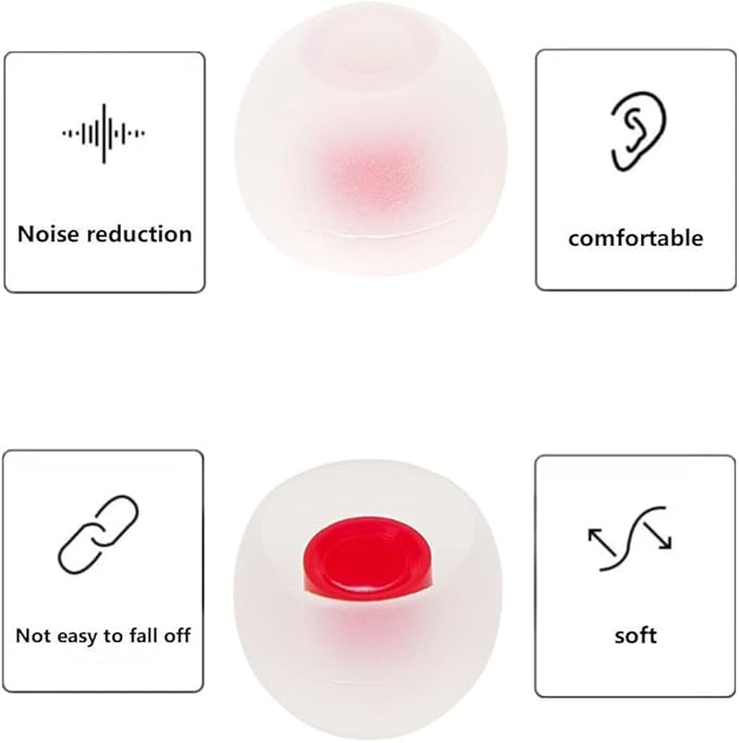 36 Pieces Medium Earbud Tips Soft and Comfortable Ear Bud Replacement Pieces - Image 5