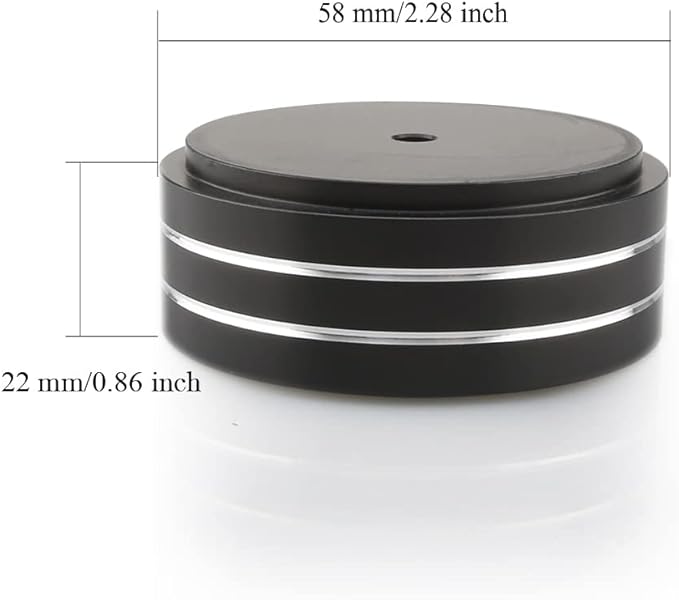 Tertullus 4 Pcs Speaker Feet, 58x22mm Speaker Spikes HiFi Isolation Feet - Image 6