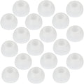 9 Pairs White Earbud Tips, Replacement Headphone Covers, Soft Rubber Tips by DMZHY