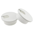HAHIYO 2Pcs 1.38Inch/35mm White ABS Plastic U-Shaped Desk Grommet Wire Grommet by HAHIYO