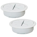 2 Pcs Desk Grommet 2-3/8" / 60 mm, Desk Hole Cover by EASYEAH