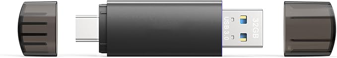 32GB USB C Flash Drive Dual USB 3.0 Flash Drive Type C + USB A Portable Type-C - Image 2