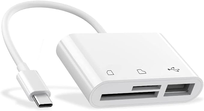 RayCue USB C to Micro SD TF Memory Card Reader, 3-in-1 USB Camera Card Reader by RayCue