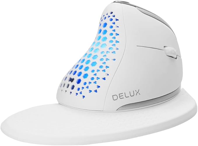 DeLUX Seeker Wireless Ergonomic Vertical Mouse by DeLUX