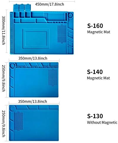 Kaisi S-130 Insulation Silicone Soldering Mat Repair Mat, Heat Resistant - Image 8
