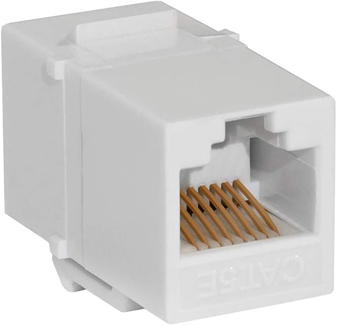 Cmple - Cat5e Inline Coupler Type Keystone Jack, Female to Female RJ45 Inline - Image 2