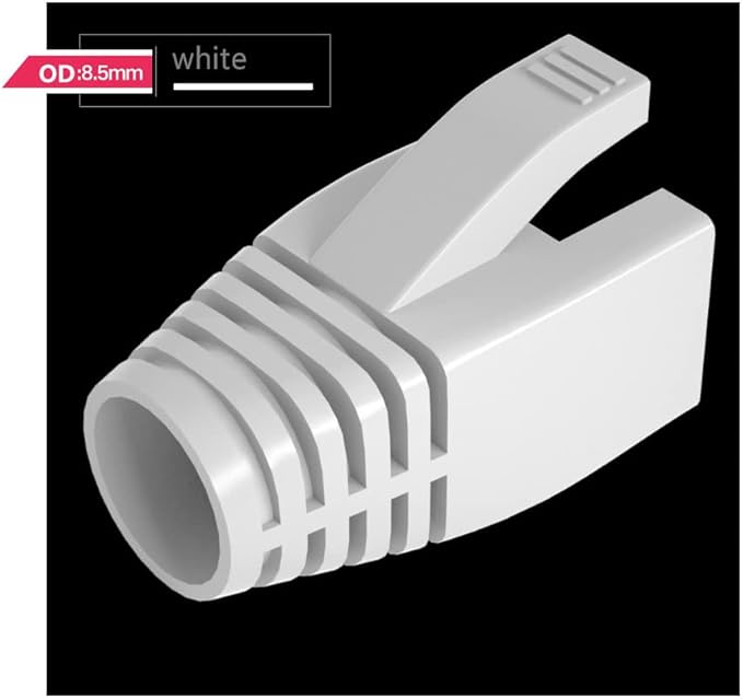 50 Pcs Cat7 Cat7A Cat8 Strain Relief Boot, RJ45 Plug Connector Cover Modular - Image 2