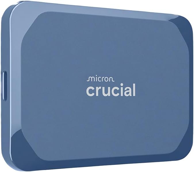 Crucial X10 1TB Portable SSD, USB 3.2 USB-C, External Solid State Drive by Crucial